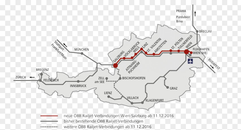 Nightjet Austrian Federal Railways Rail Europe Middle East Railjet Wien Hauptbahnhof PNG
