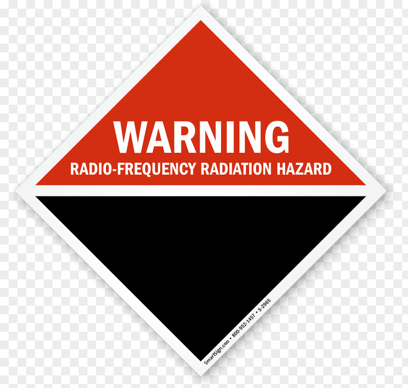 Radiation Area Cordon Hazard Symbol Radio Frequency Warning Sign PNG