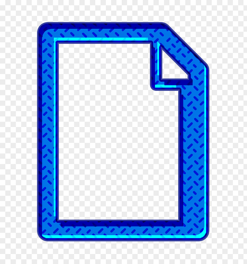 Rectangle Electric Blue Document Icon Empty File PNG