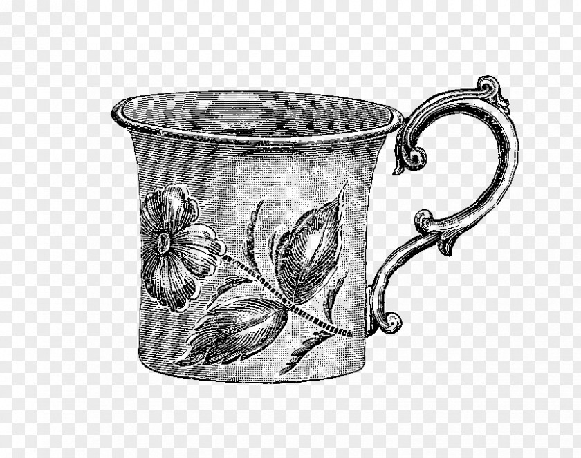 Silver Coffee Cup Mug Pitcher PNG