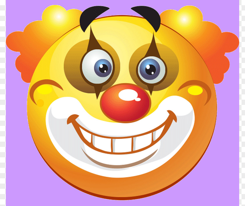 Ugly Clown Faces Smiley Emoticon Image PNG