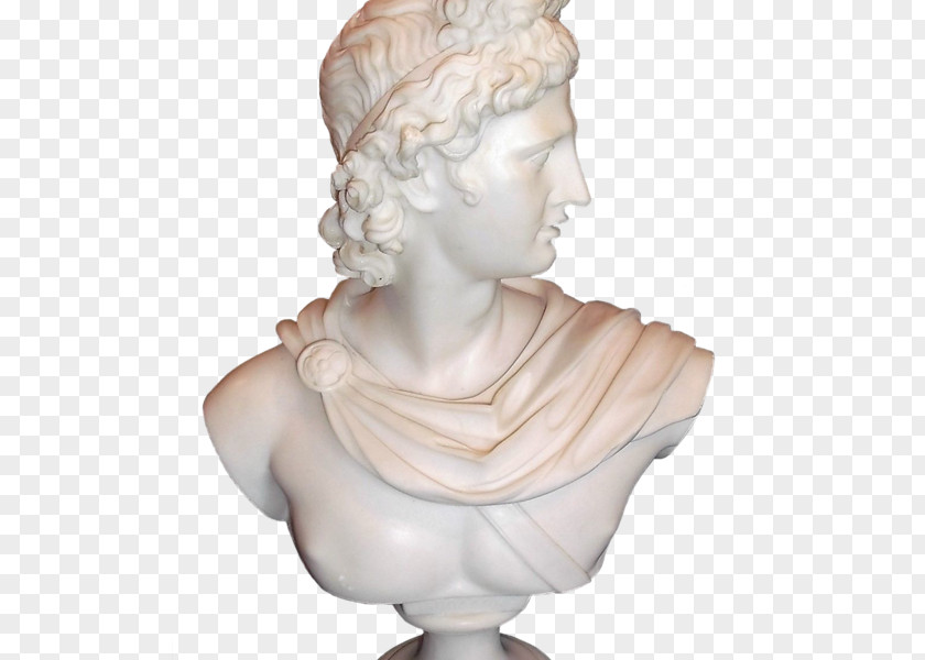 Greek Statue Arles Bust Marble Sculpture Stone Carving Classical PNG