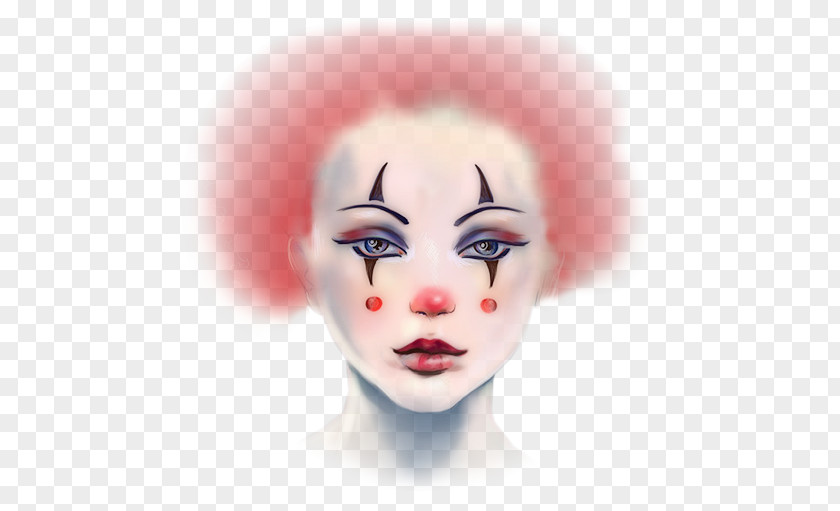 Clown Face Pierrot A Sad Circus Joker PNG
