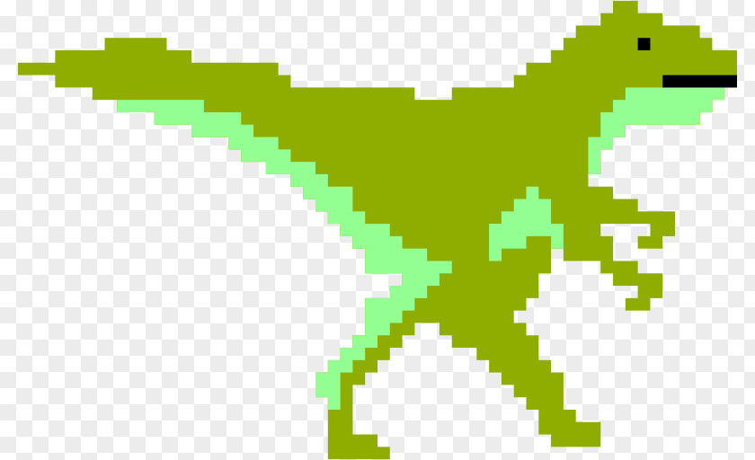 Dinosaur Pixel Art Ceramic PNG