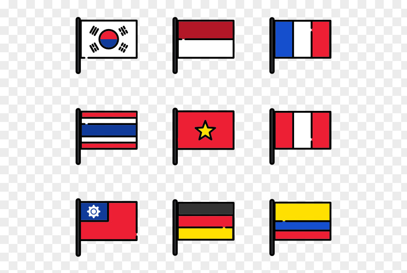 Color Family Figure Flag PNG