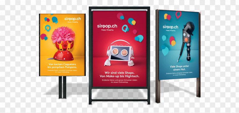 Dein Schweizer Onlineshop Display Advertising Out-of-home AdvertisingOthers Poster Siroop AG PNG