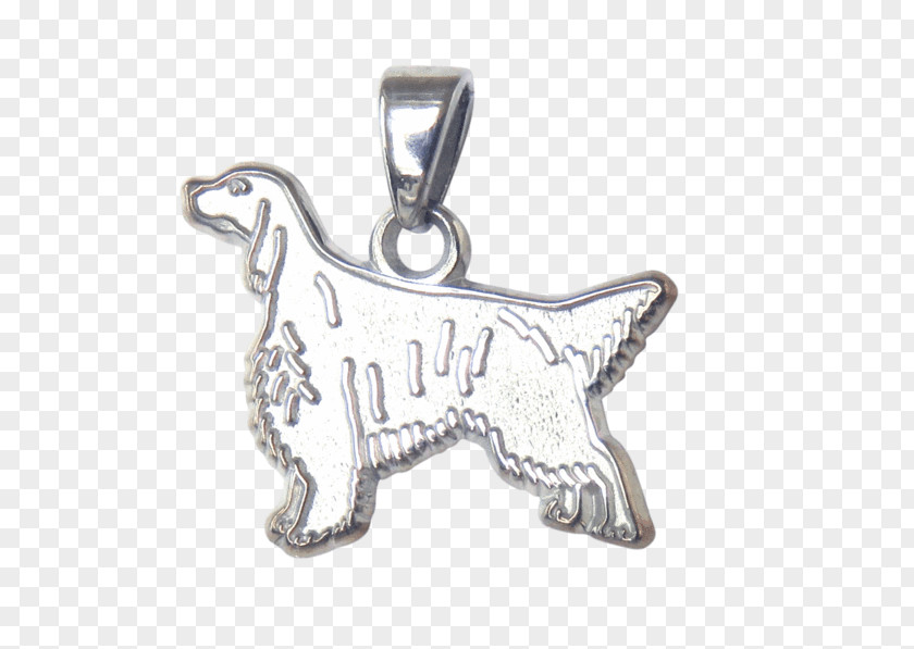 English Setter Locket Silver Body Jewellery PNG