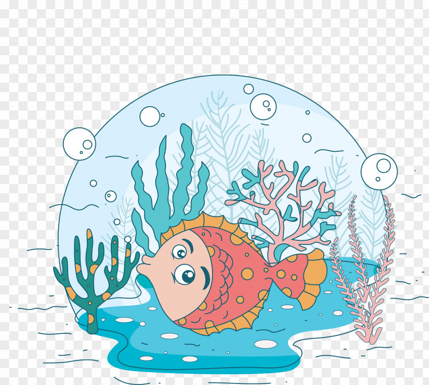 Painted Fish Graphic Design Illustration PNG