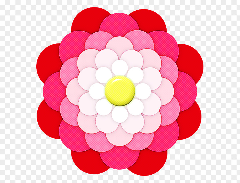 Pink Petal Magenta Flower Circle PNG