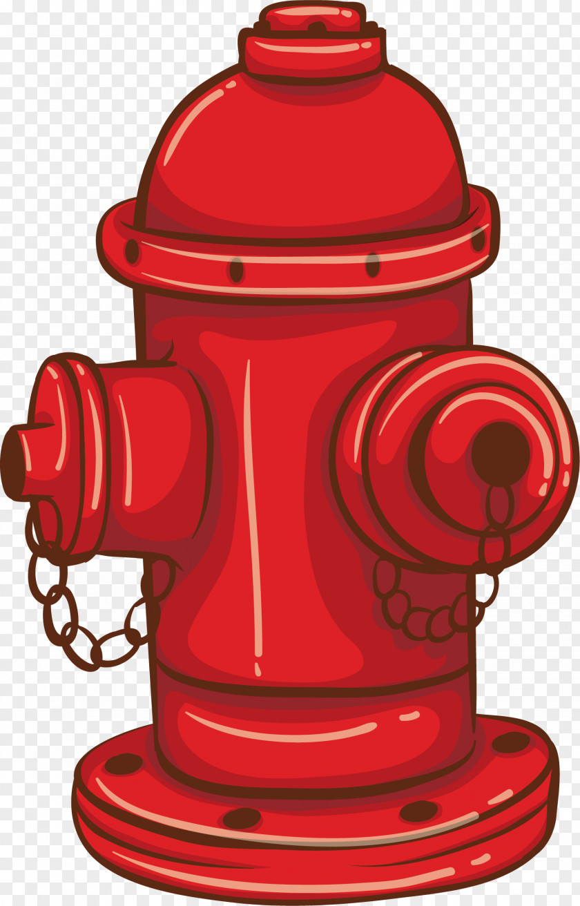 Red Hand Painted Fire Hydrant Firefighter Department Equipment Manufacturers Association PNG