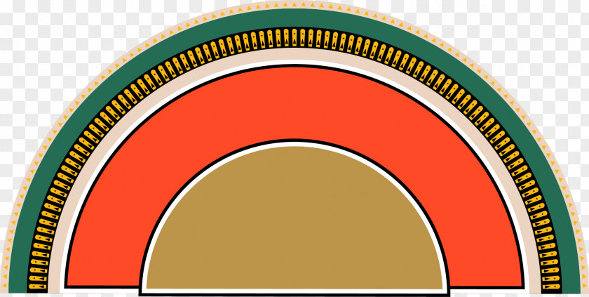 Strokes Semicircle Shape PNG