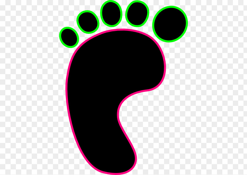 Footprint Paper Clip Footwear Art PNG