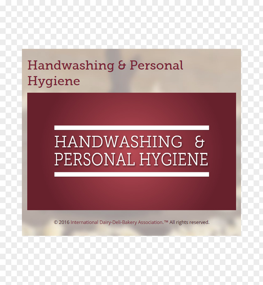 Personal Hygiene Maroon Brand Font PNG