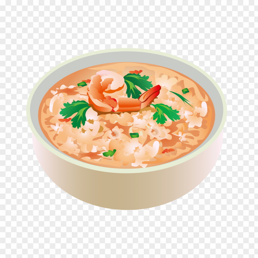 Vector Delicious Shrimp Face Bisque Hainanese Chicken Rice Miso Soup PNG