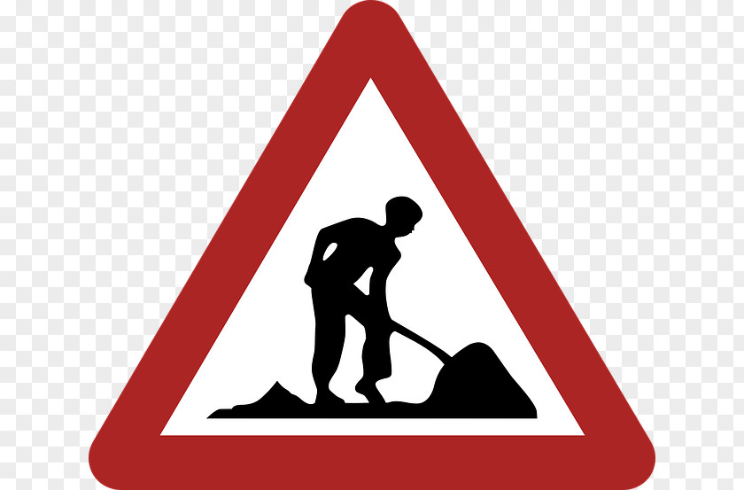 Road Roadworks Traffic Sign Stock Photography PNG