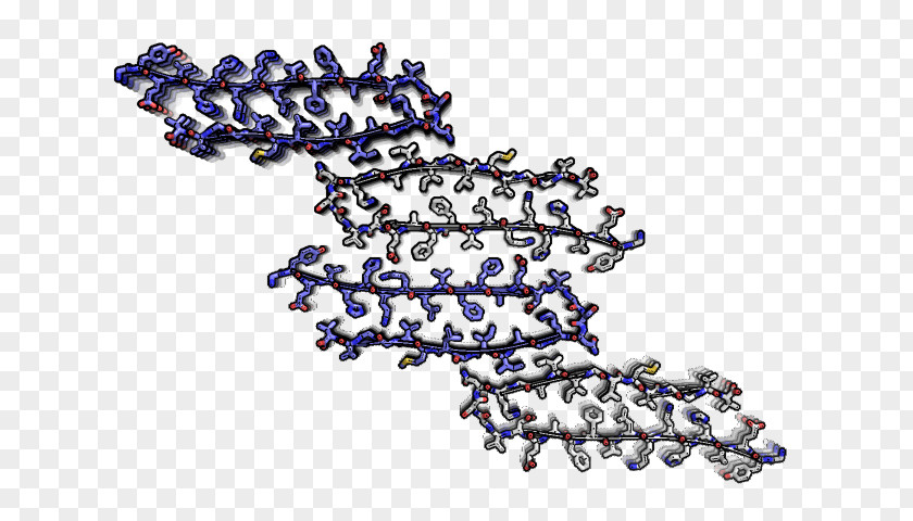 Cobalt Blue University Of California, Los Angeles Fibril Amyloid Body Jewellery PNG