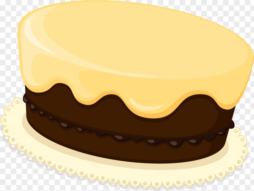 Little Fresh Yellow Cake Birthday Cream Torte Cupcake Bxe1nh PNG