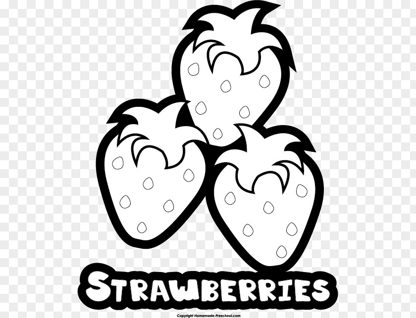 Strawberry Clip Art Black And White Drawing Image Vector Graphics PNG