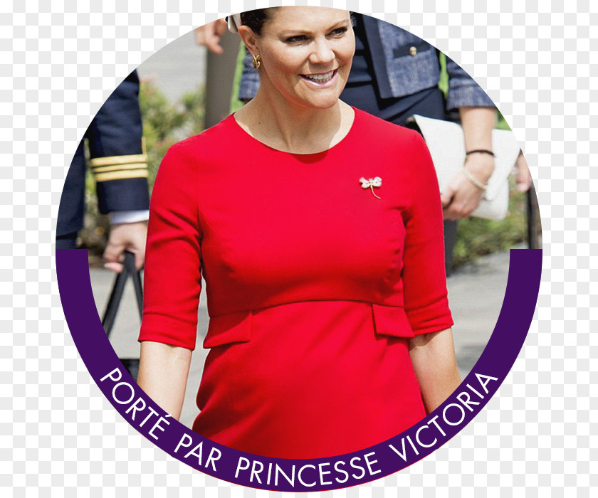 T-shirt Victoria, Crown Princess Of Sweden Shoulder Red PNG