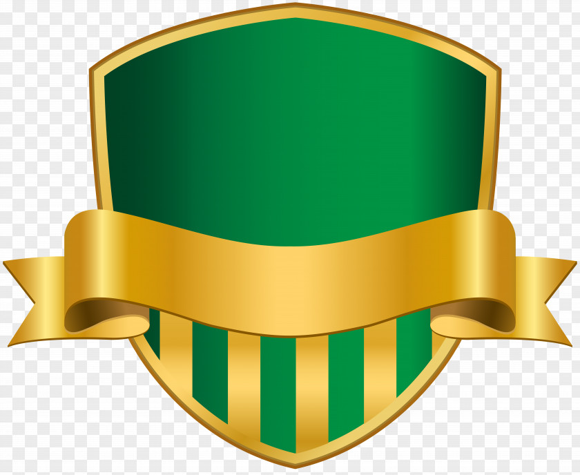 Badge With Banner Green Clip Art Image PNG