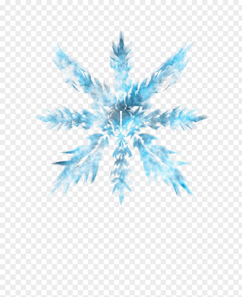 Ice Crystals Blue PNG