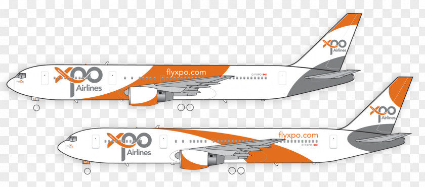 New Concept Air Travel Airline Boeing 767 Aircraft Livery PNG