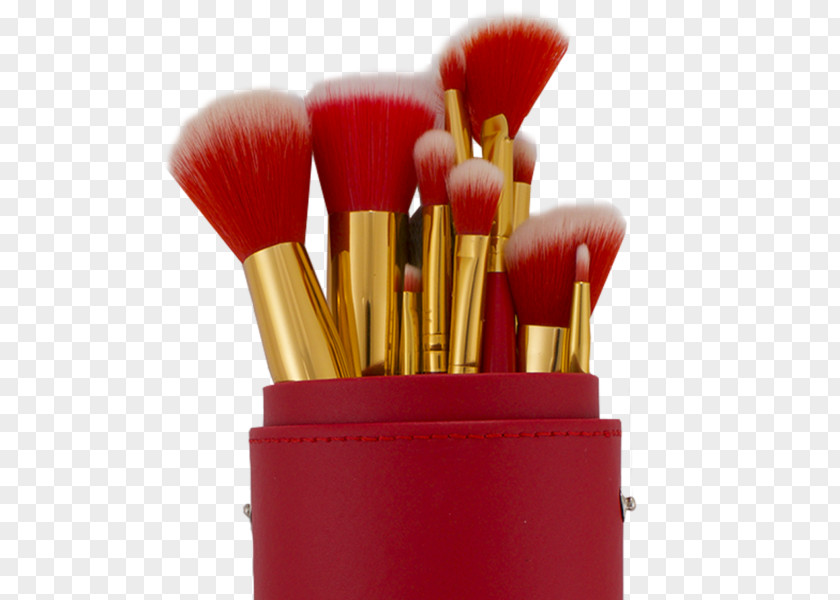 Red Brushes Makeup Brush Cosmetics Rouge Foundation PNG