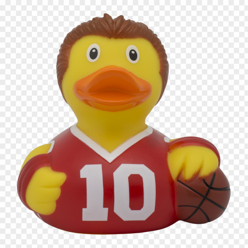 Rubber Duck Basketball Player Toy PNG