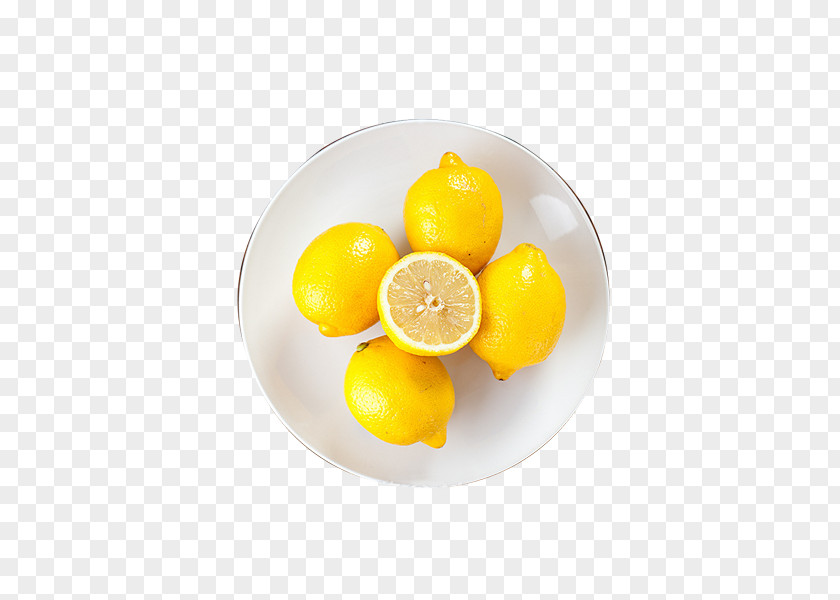 Box Five Yellow Lemon Citric Acid Yolk Tableware PNG