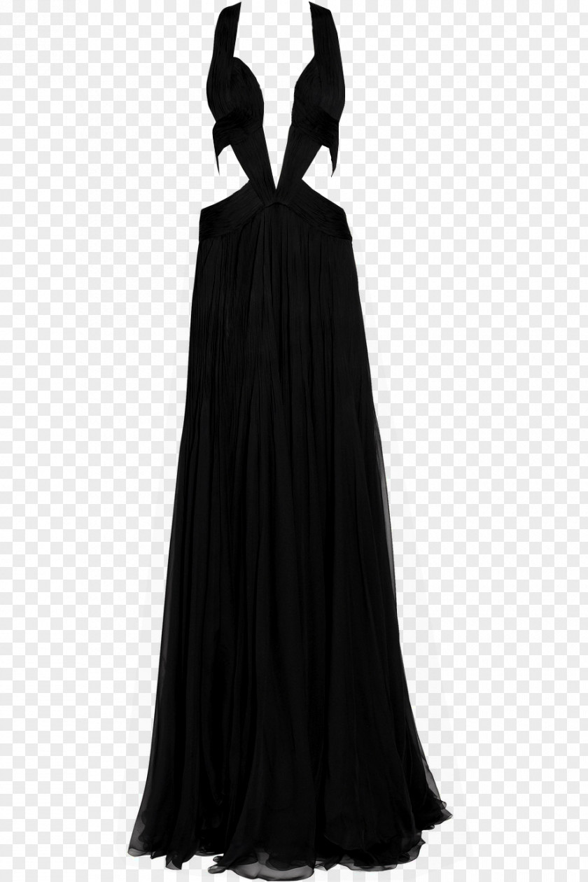 Chiffon Little Black Dress Evening Gown Adrianna Papell, LLC PNG