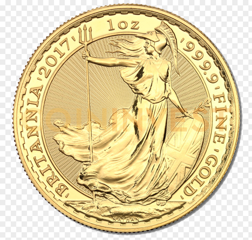 Coin 50 Cent Euro Gold Britannia Coins PNG