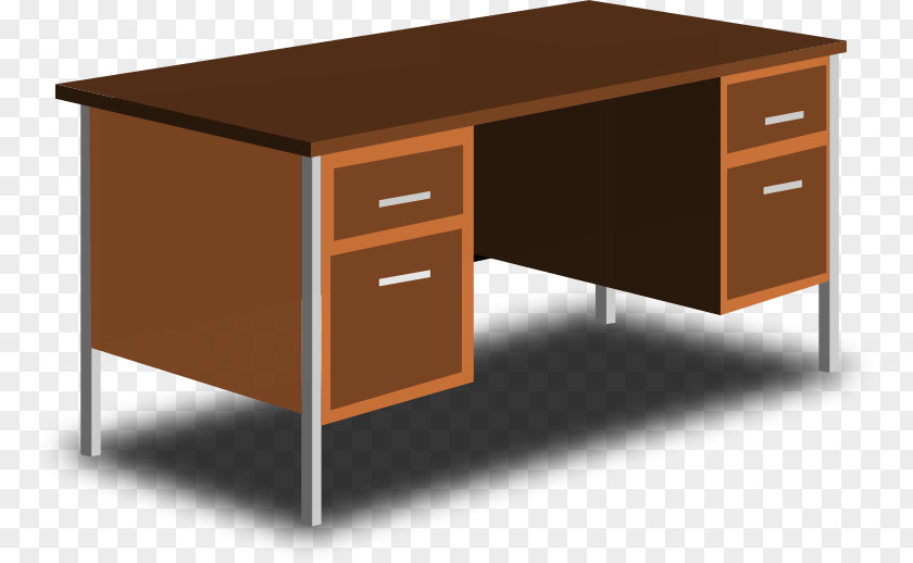 Office Desk Table & Chairs Clip Art PNG