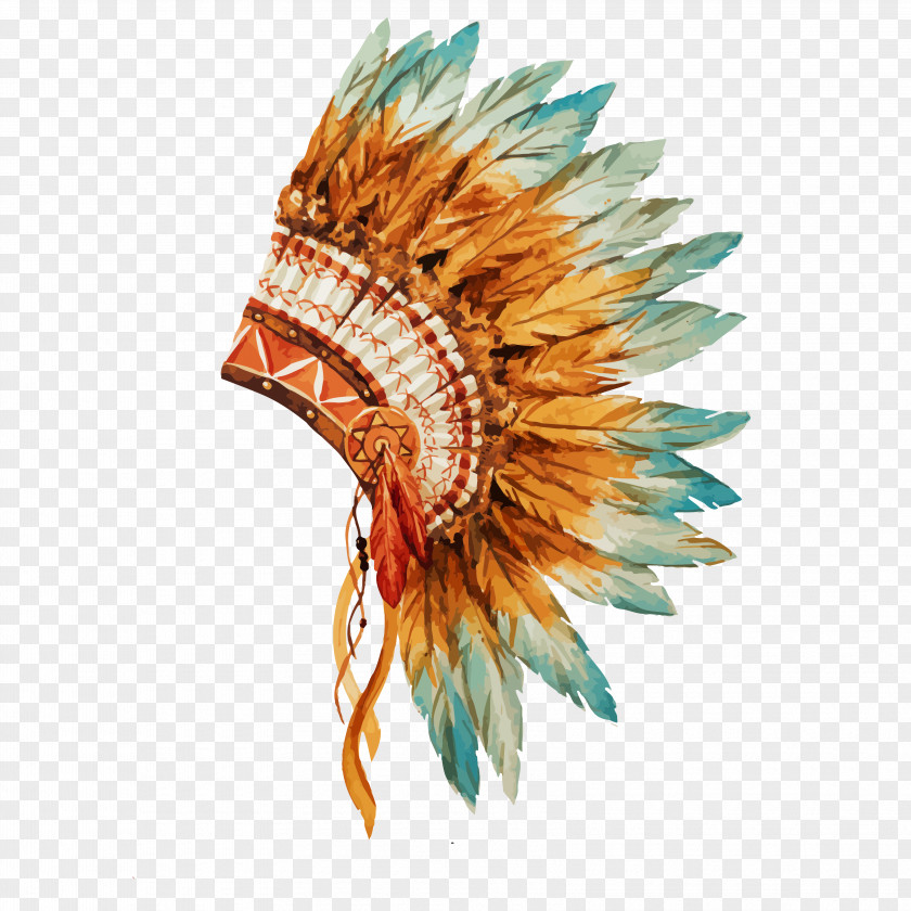 War Bonnet Indigenous Peoples Of The Americas Native Americans In United States Tribal Chief Painting PNG bonnet peoples of the in chief Painting, hat, American war feather headdress clipart PNG