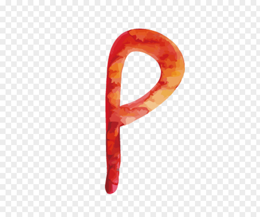 Watercolor Letters P Icon PNG