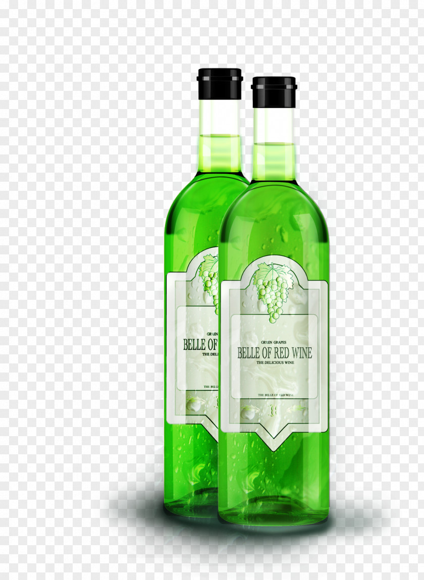 Wine Bottle Ornament White Liqueur PNG