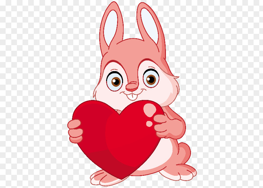 Bunnies Clipart Valentine's Day Royalty-free Clip Art PNG