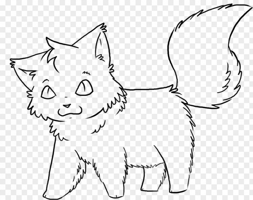 Easy Kitty Kitten Whiskers Line Art Domestic Short-haired Cat PNG