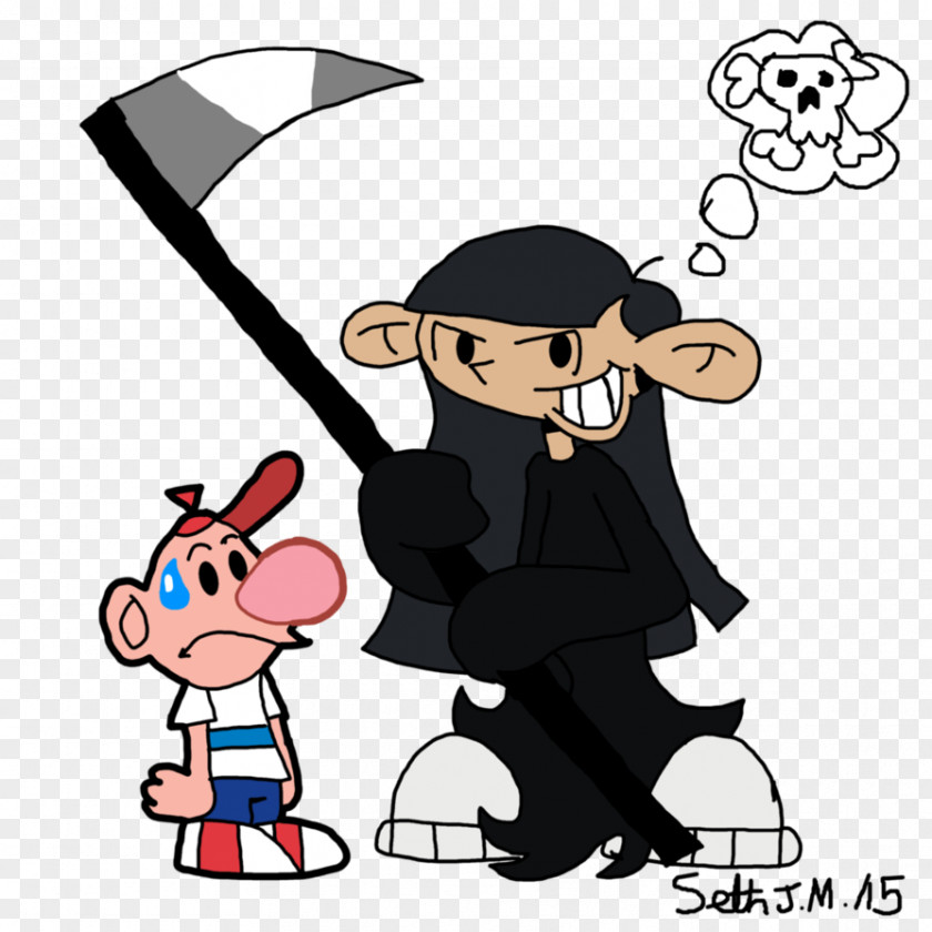 Grim Adventures Of Billy And Mandy Clip Art Clothing Accessories Human Behavior Male Line PNG