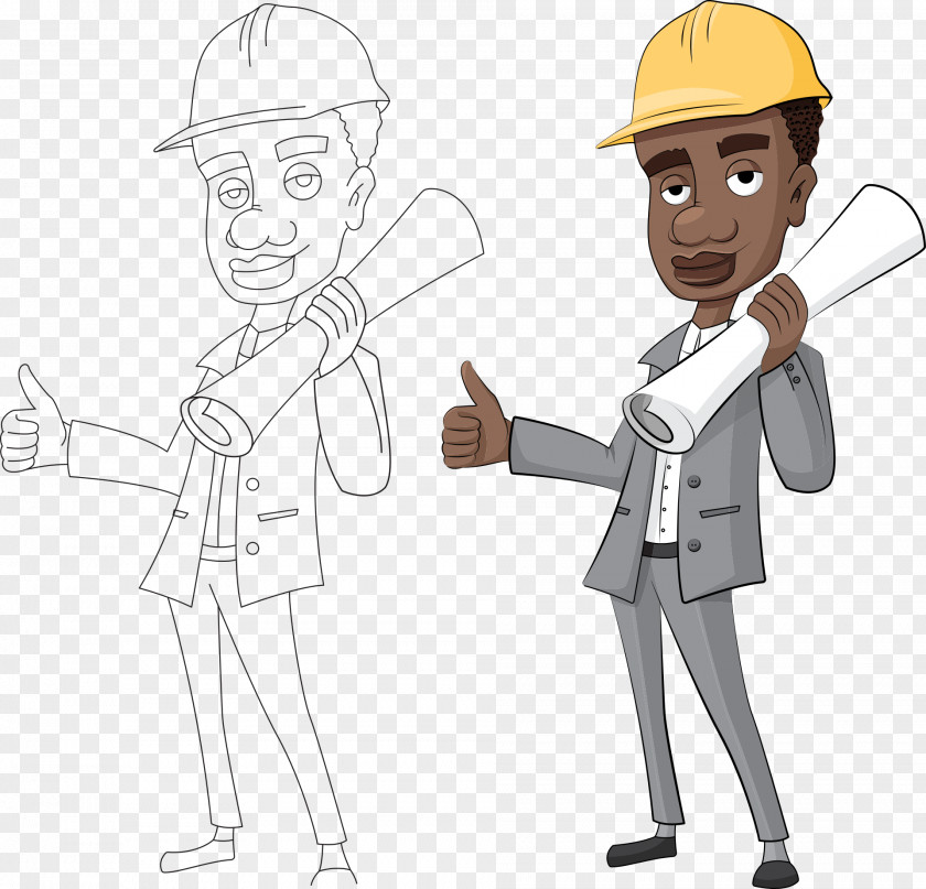Industrail Workers And Engineers Architecture Construction Worker PNG