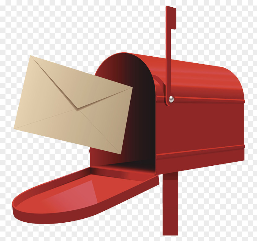Open Red Mailbox Post Box Letter Illustration PNG