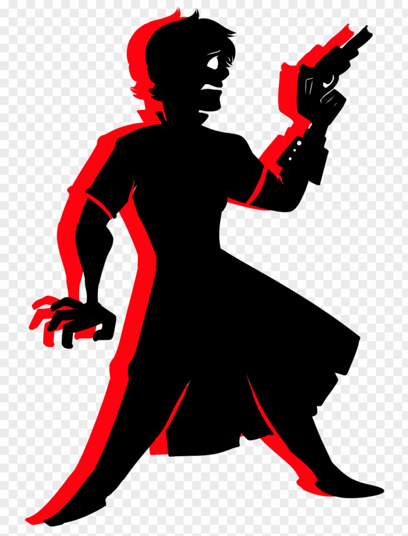 Silhouette Character Fiction Clip Art PNG