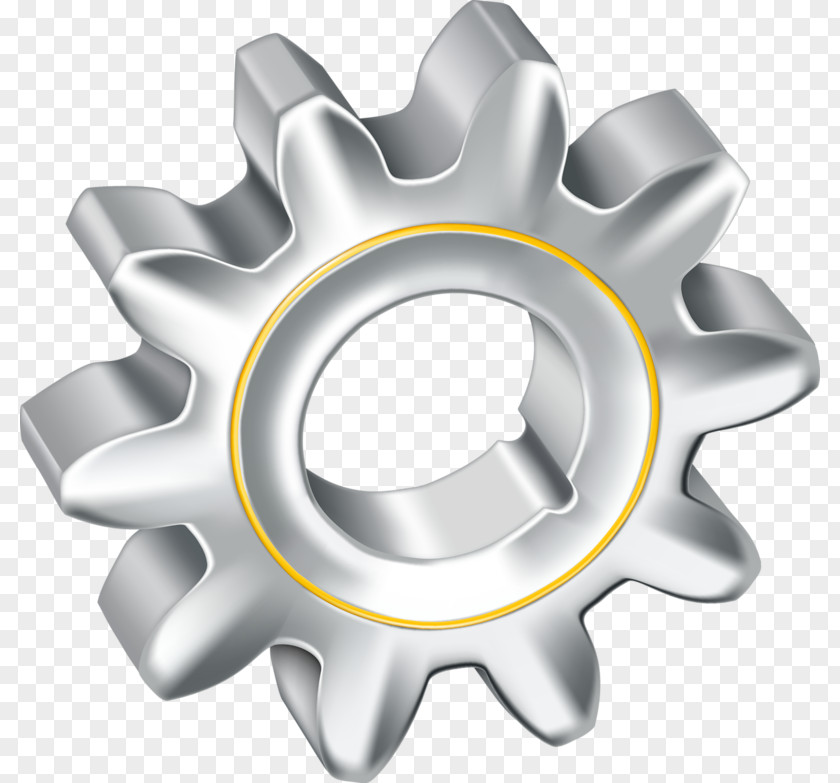 Silver Gear Euclidean Vector Gratis PNG