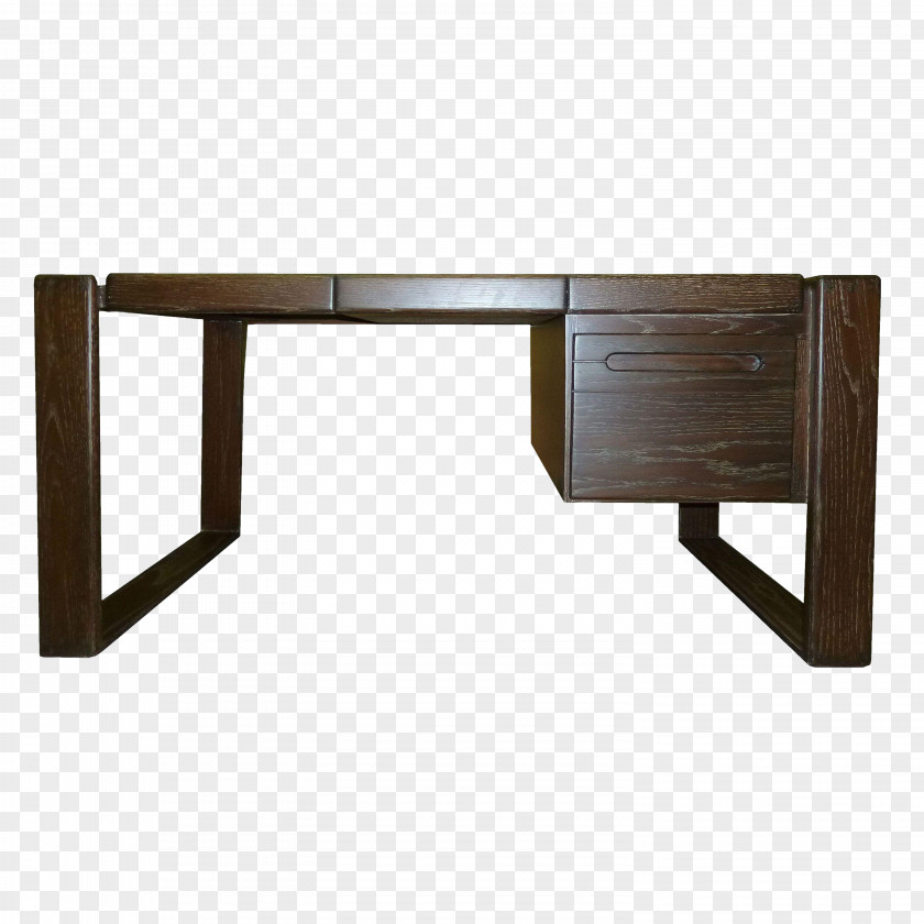 Solid Wood Craftsman Writing Desk Table Drawer Office PNG