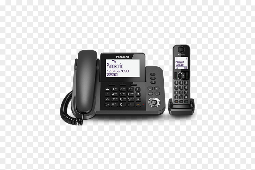 Digital Enhanced Cordless Telecommunications Telephone Panasonic KX-TGF32 PNG