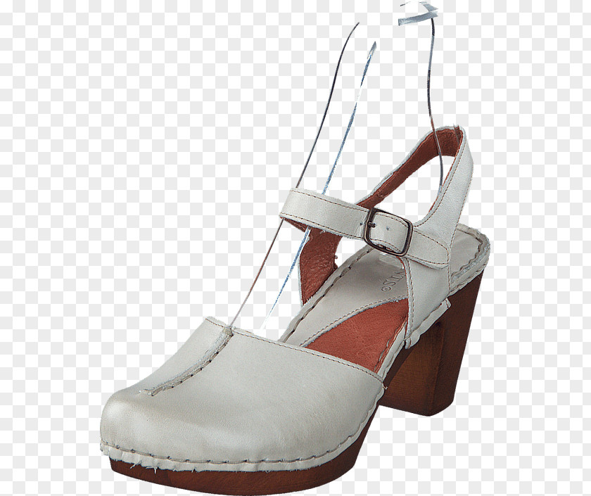 Sandal White High-heeled Shoe Leather PNG