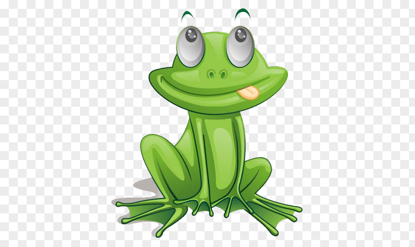 Cute Frog Cartoon Clip Art PNG