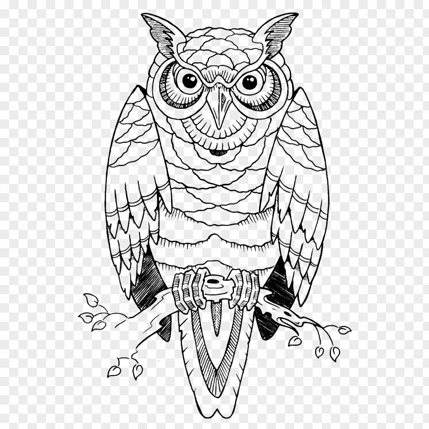 Owl Tattoo Drawing Idea PNG