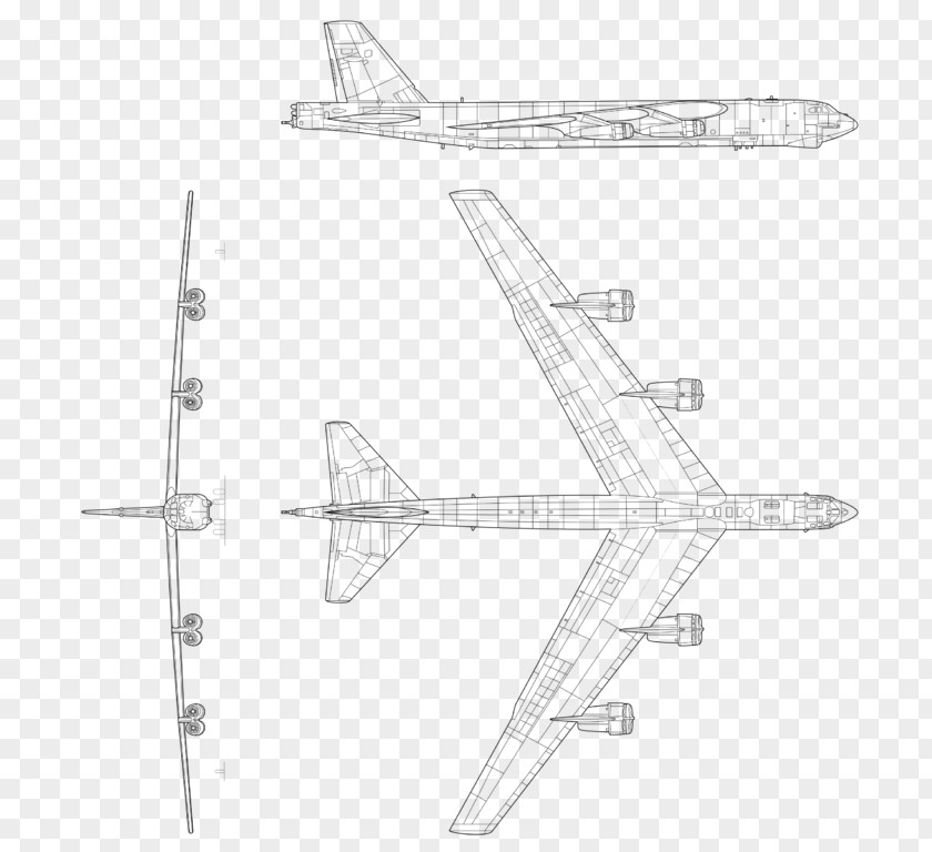 Airplane Fixed-wing Aircraft Boeing B-52 Stratofortress Heavy Bomber PNG