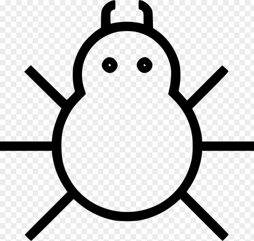 Bugs Black And White Art PNG