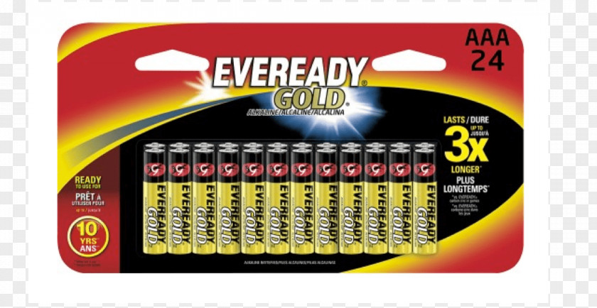 Eveready Electric Battery Alkaline Energizer AAA Company PNG